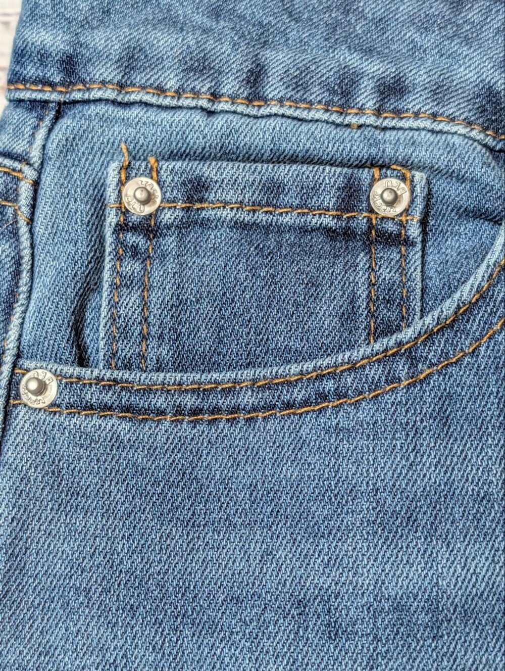 TractrBLU Women's High Rise Wide Leg Jeans Size 30 Indigo Wash - Picture 6 of 12